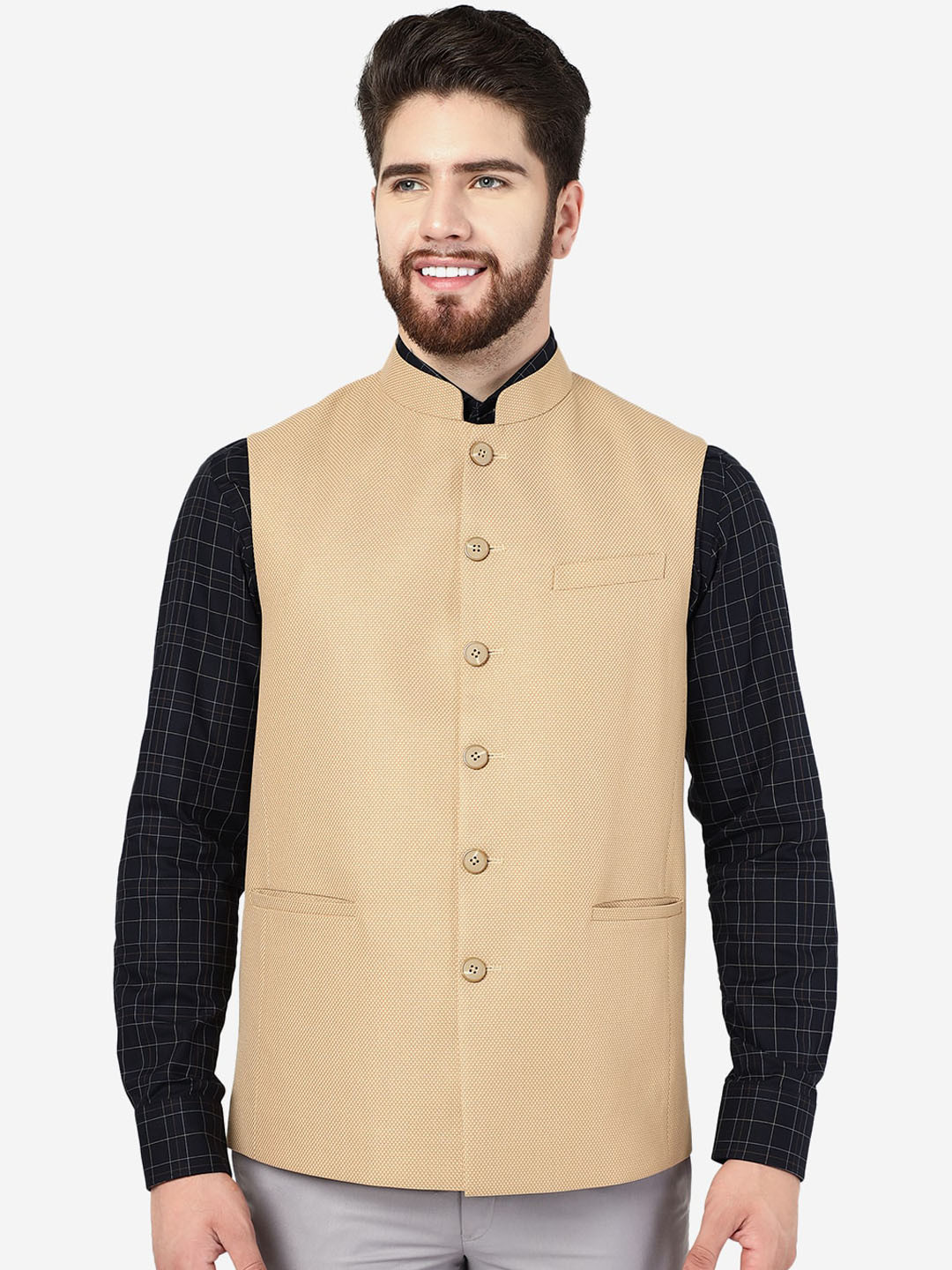 MODI JACKET Men Terry Wool Nehru Jacket