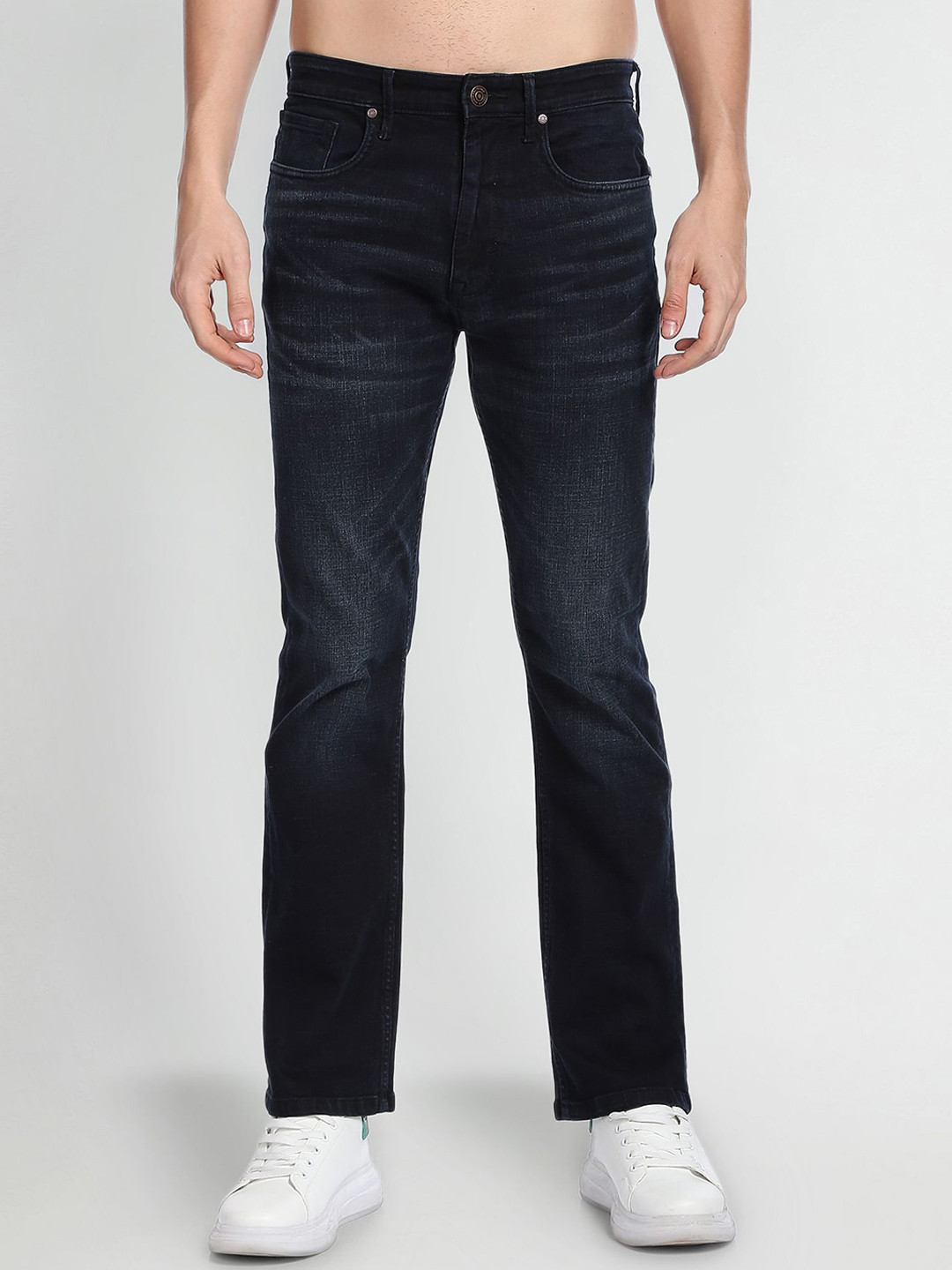 Flying Machine Men Mid-rise Light Fade Bootcut Jeans