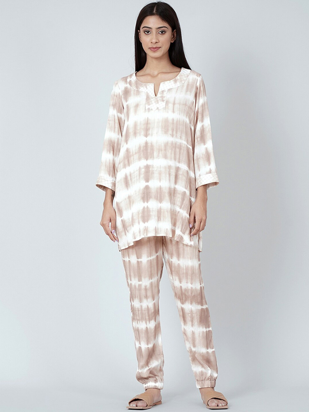 First Resort by Ramola Bachchan Tie-Dye Kurti & Trousers