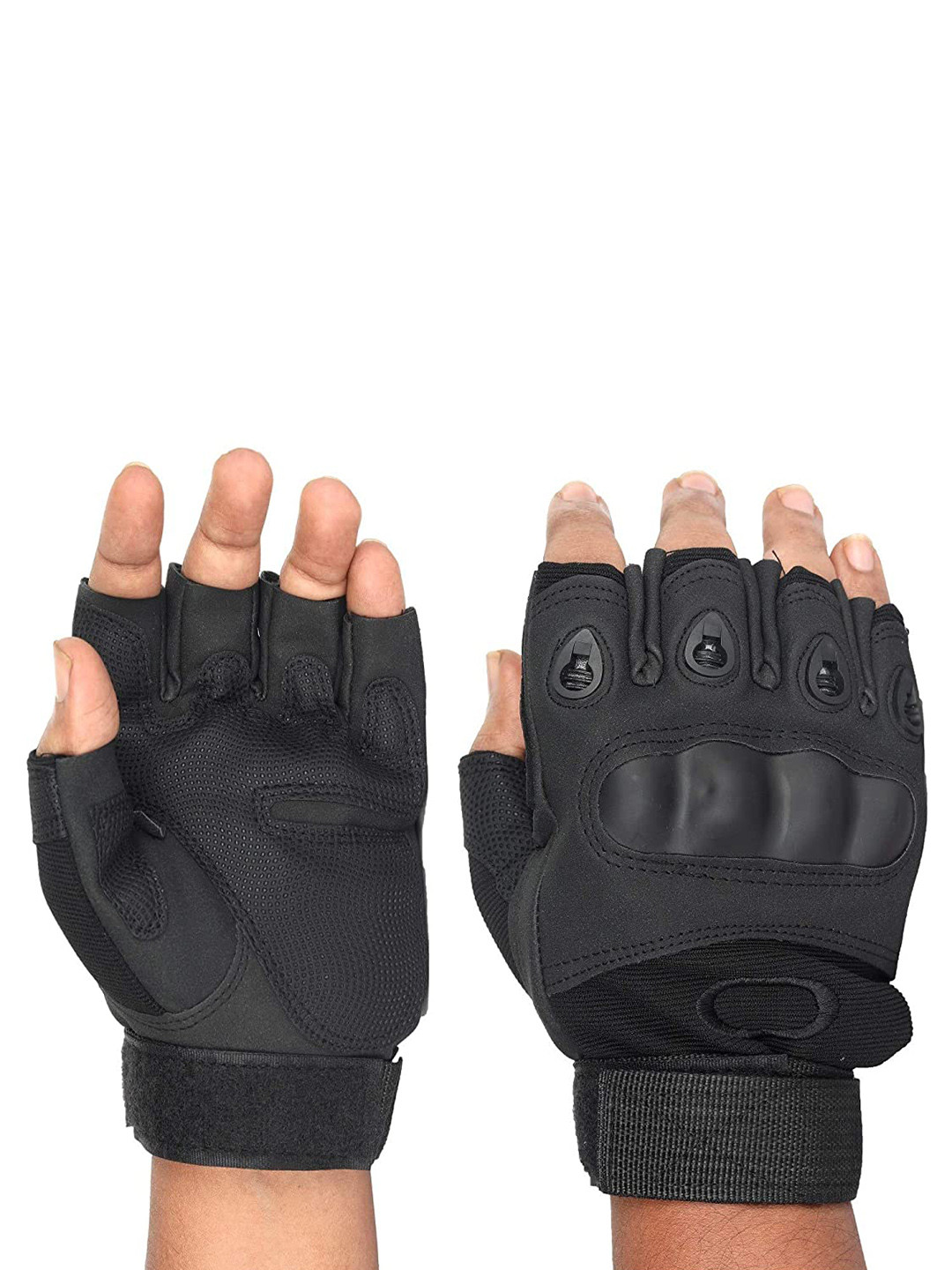 Aadikart Textured Half-Finger Breathable Sports Gloves