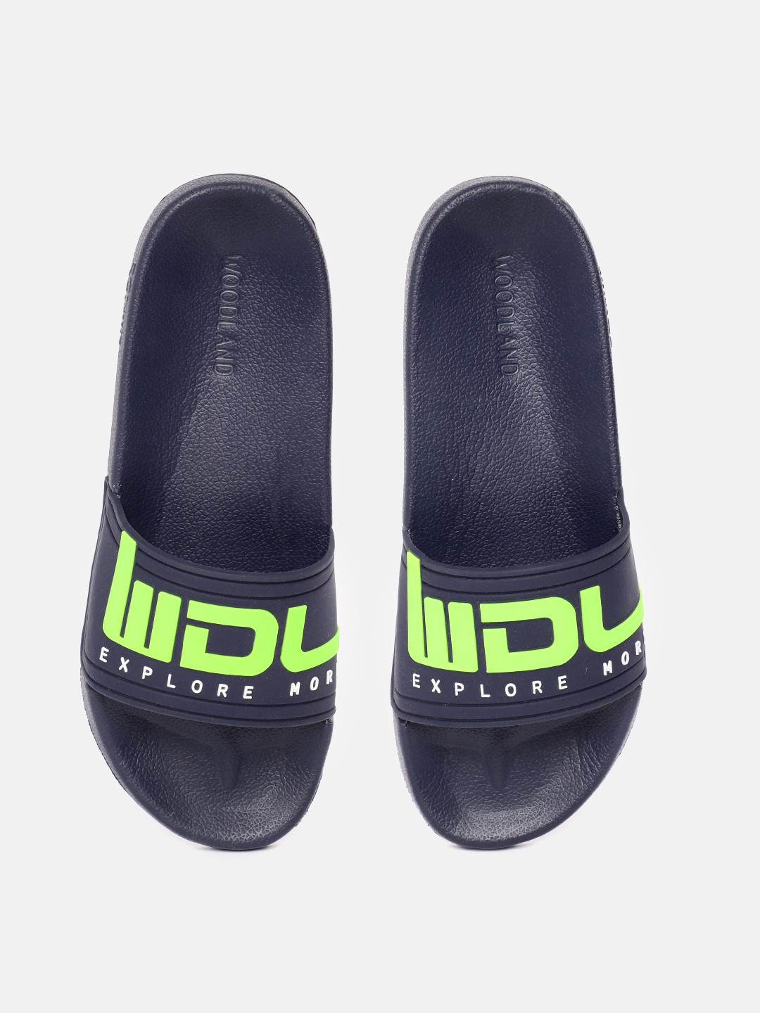 Woodland Men Typography Printed Sliders