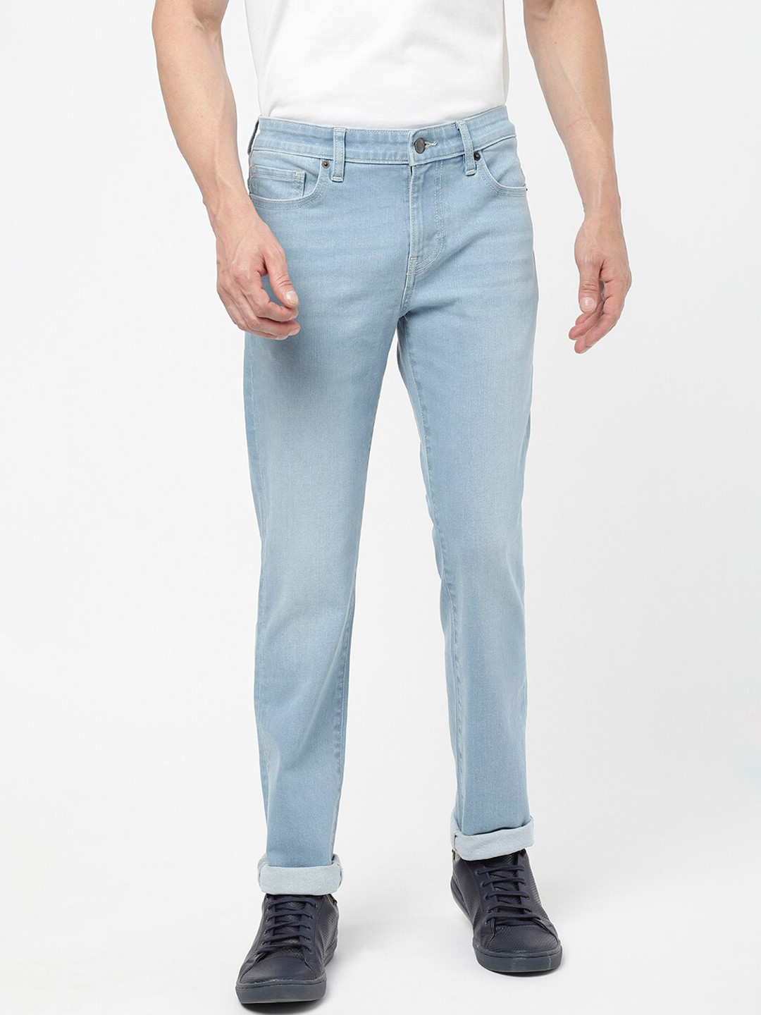 Passion Men Blue Clean Look Mid Rise Stretchable Cotton Jeans