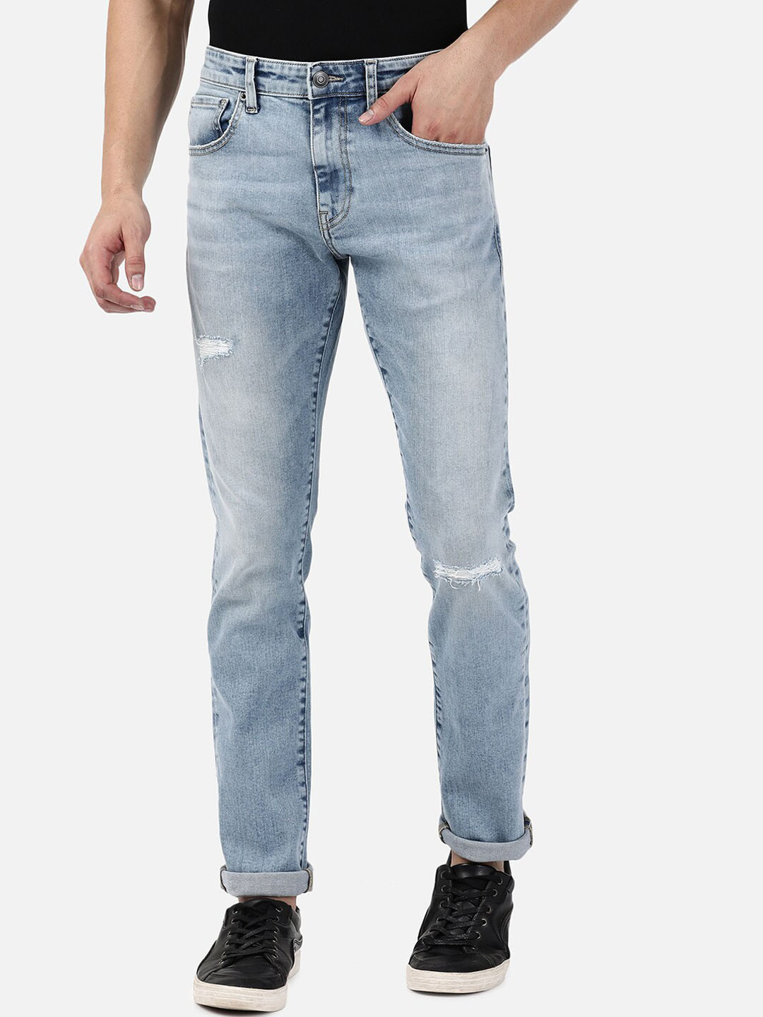 Passion Men Slim Fit Mildly Distressed Heavy Fade Stretchable Cotton  Jeans