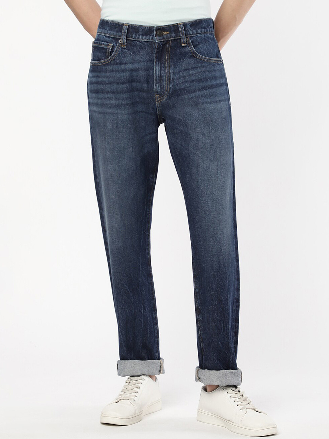 Passion Men Mid-Rise Light Fade Stretchable Cotton Jeans