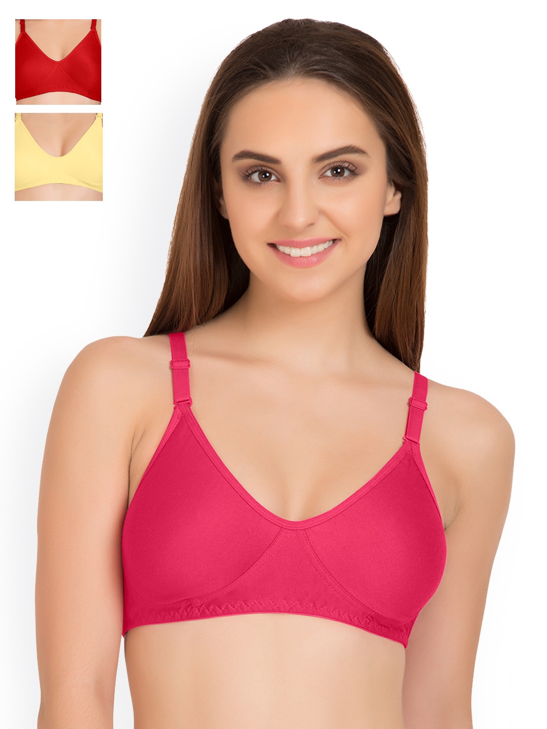Tweens Women Pack of 3 Non Padded Every Day Seamless T-Shirt Bra