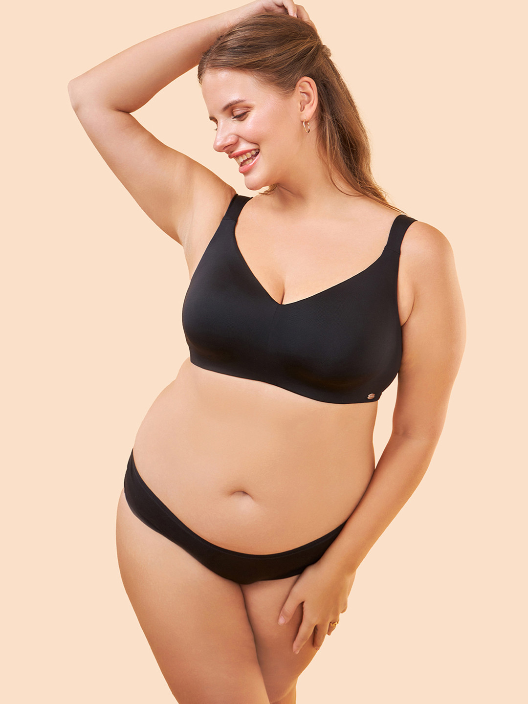 Enamor Padded Wired Medium Coverage Soft Brushed Fabric with Detachable straps Push-Up Bra