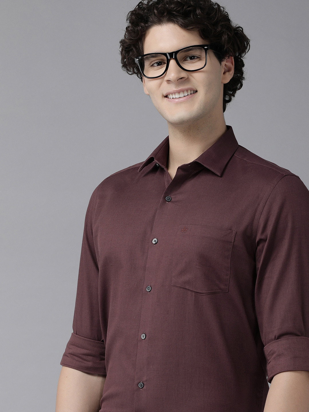 Arrow Original Textured Slim Fit Pure Cotton Formal Shirt