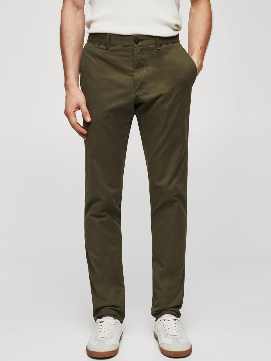 MANGO MAN High-Rise Chinos
