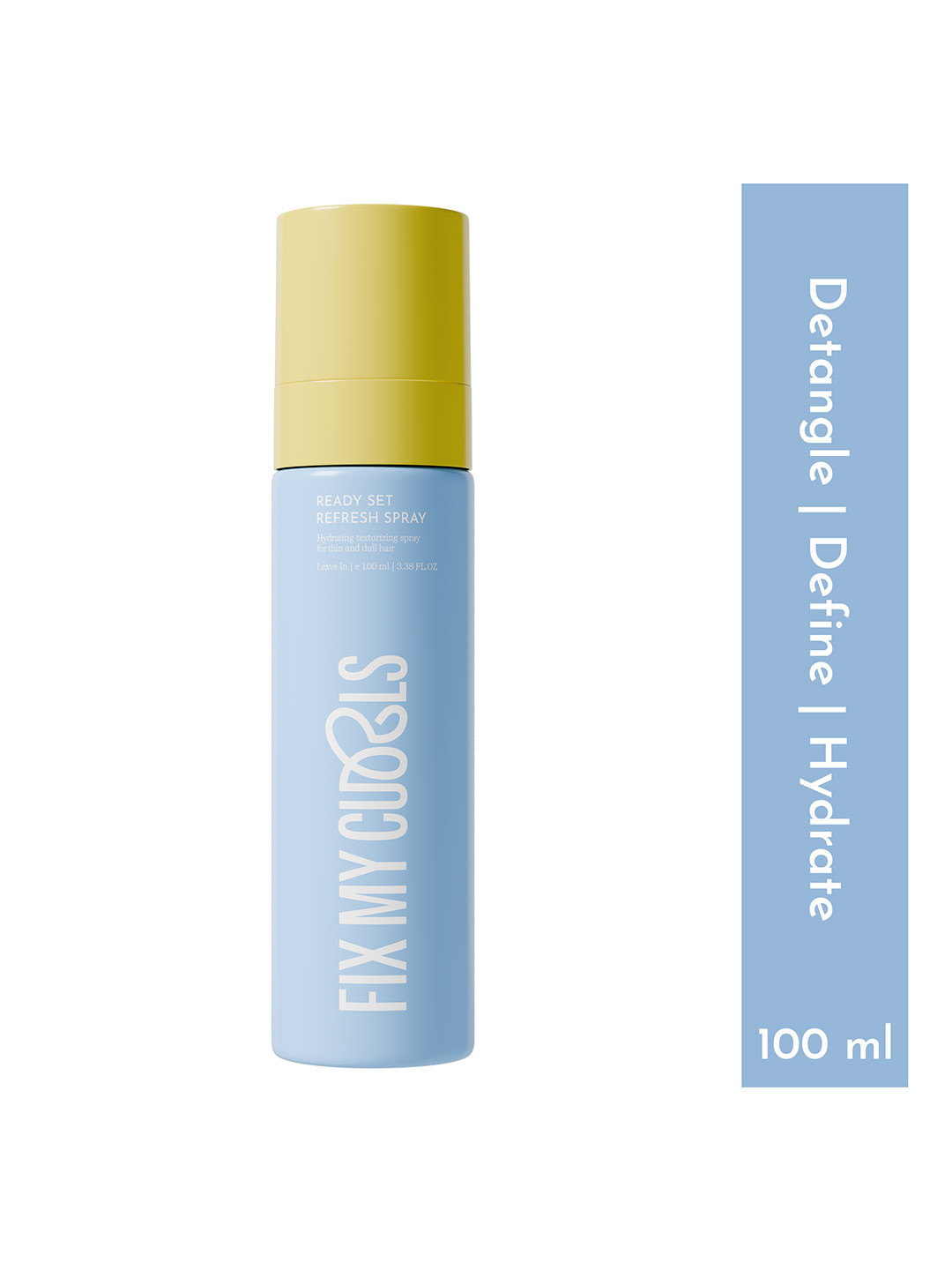 Fix My Curls Ready Set Refresh Spray For Wavy, Curly, Low-Density Curly Hair - 100 ml