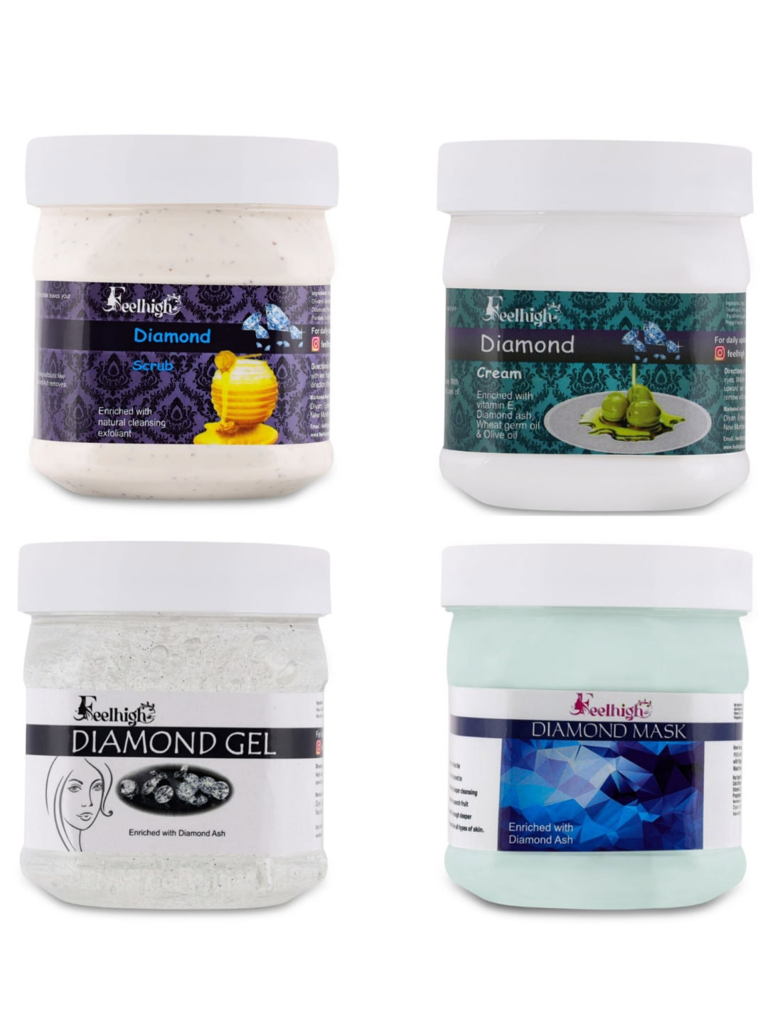 FEELHIGH Diamond Facial Kit-500 ml Each