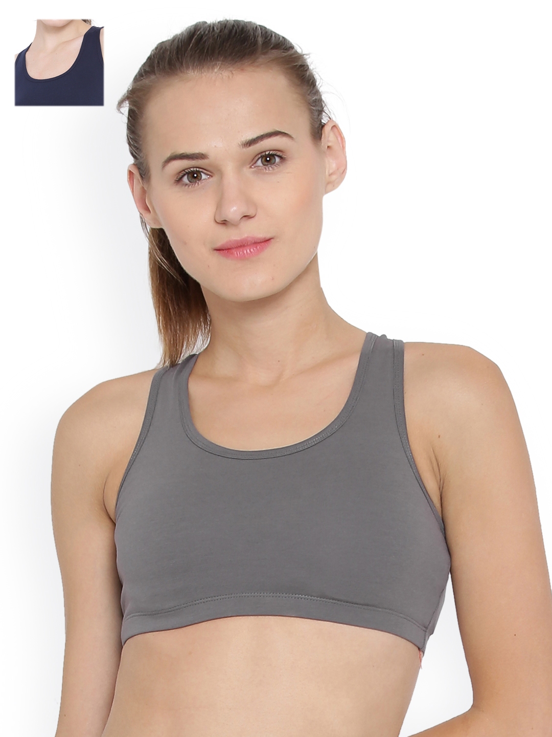 Tommy Hilfiger Girls' Big Crop Sports Bra (Pack of 2), Racerback