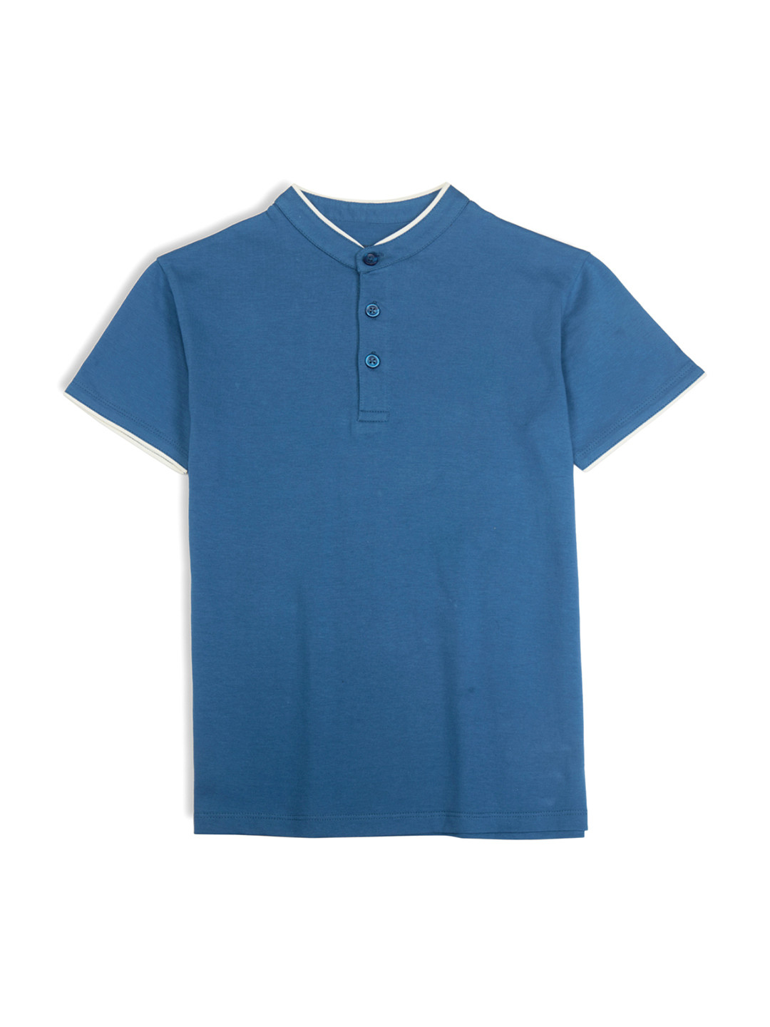 My Milestones Boys Henley Neck Cotton T-shirt