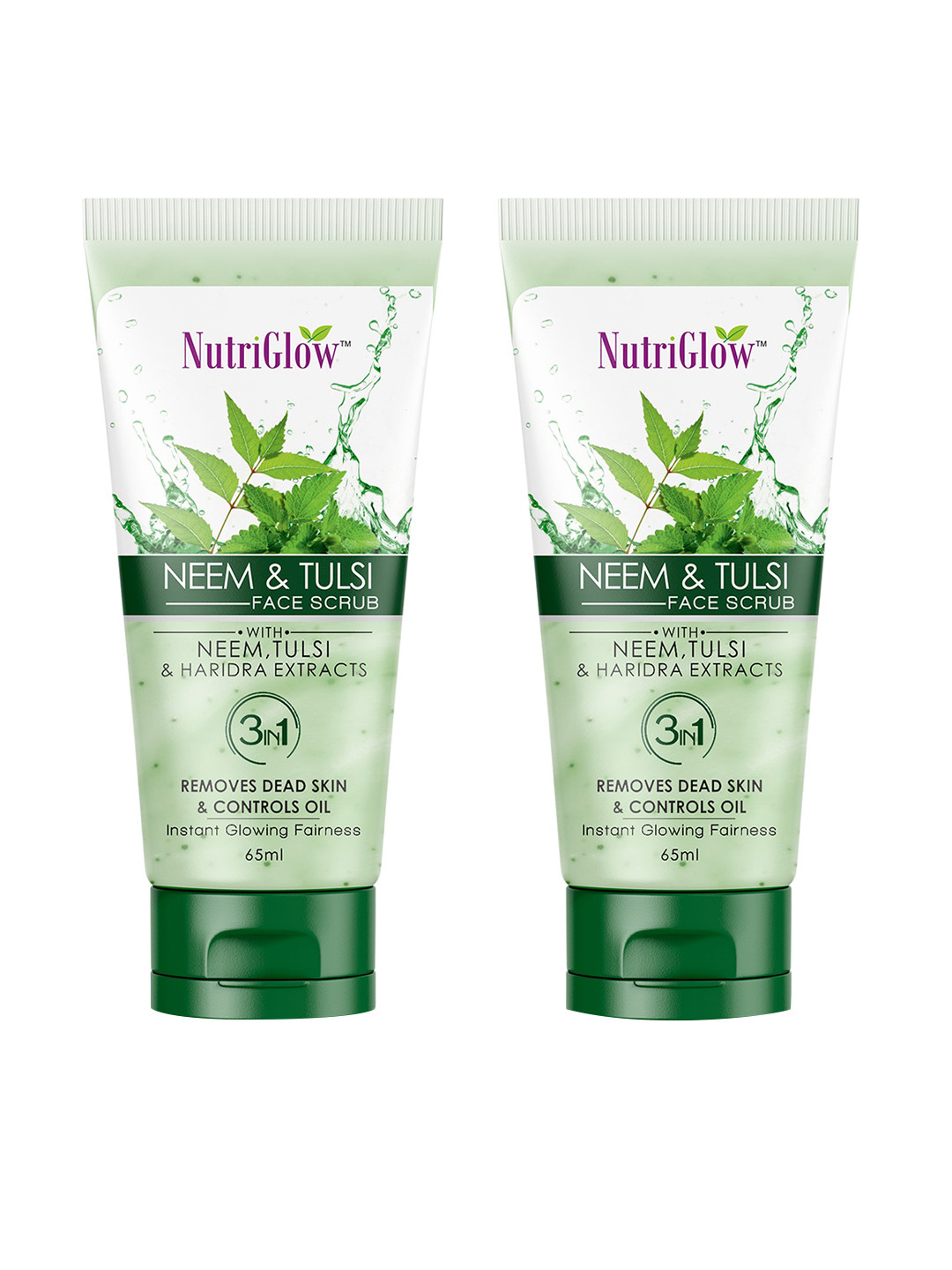 NutriGlow Set Of 2 Face Scrub - 65ml Each
