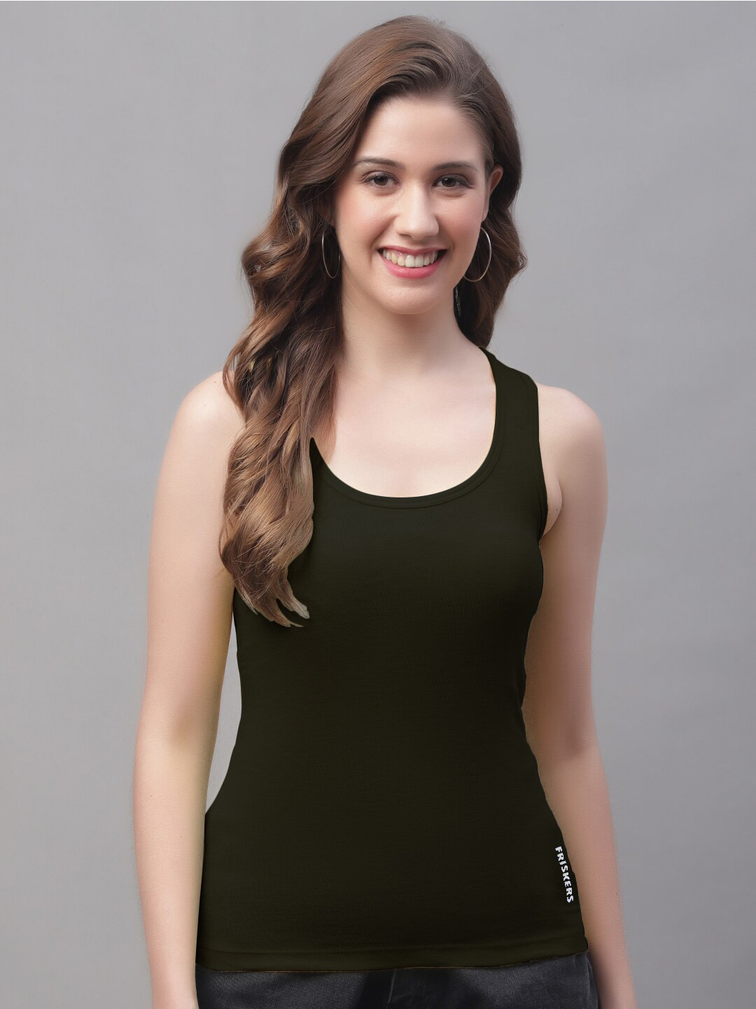 Friskers Scoop Neck Cotton Tank Top