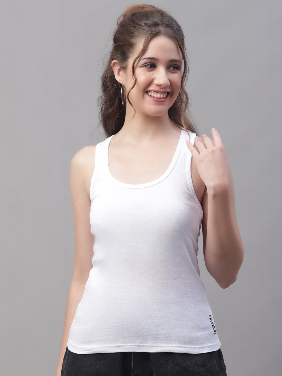 Friskers Scoop Neck Cotton Tank Top