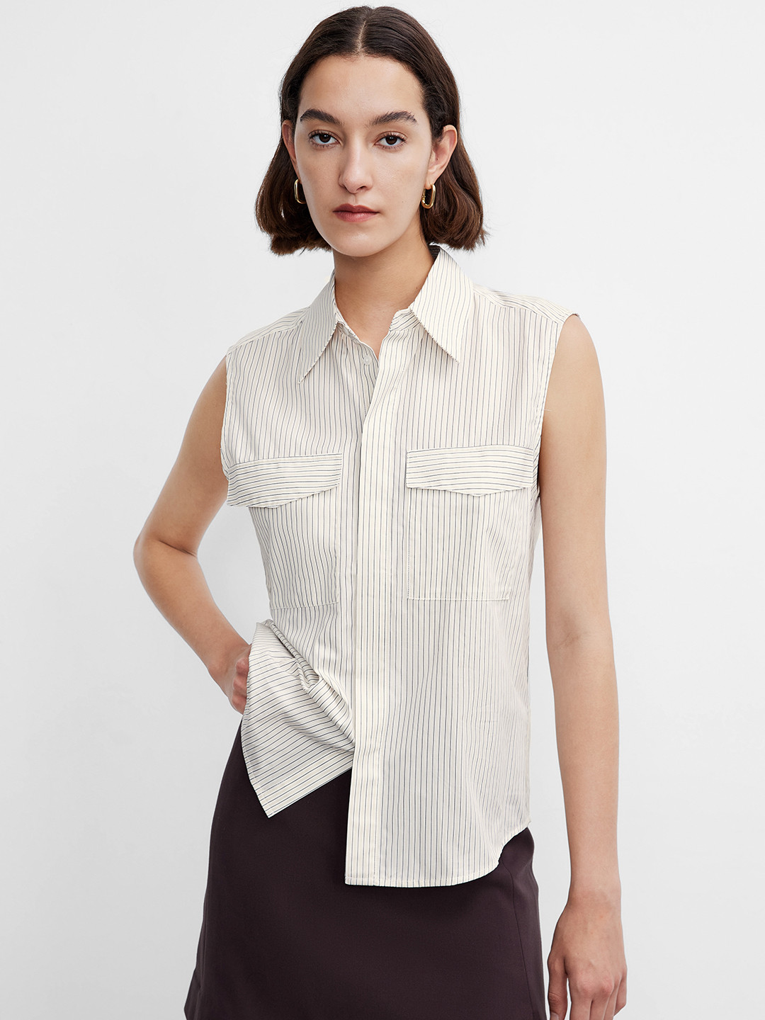 Urban Revivo Striped Pure Cotton Casual Shirt