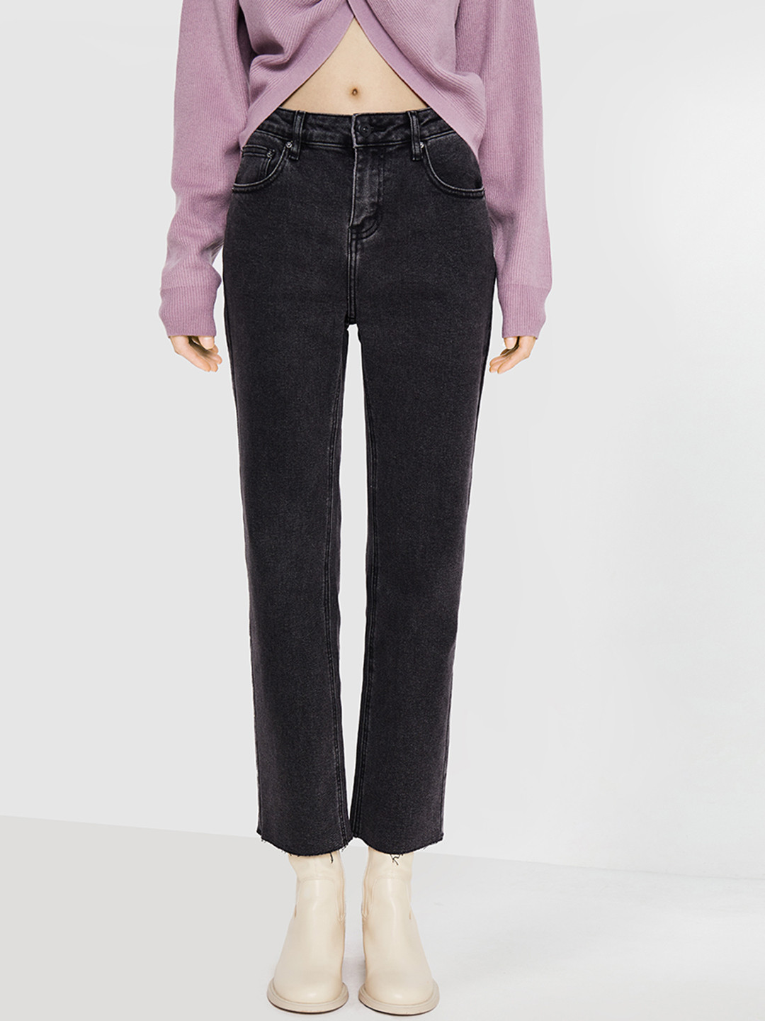 Urban Revivo Women High-Rise Stretchable Jeans