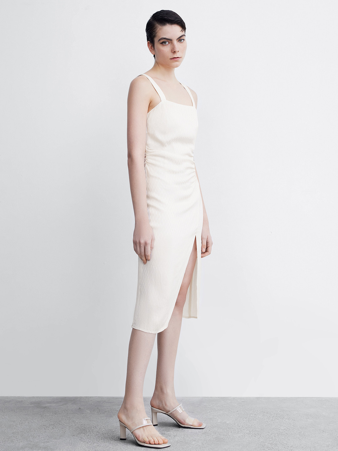 Urban Revivo Print A-Line Midi Dress