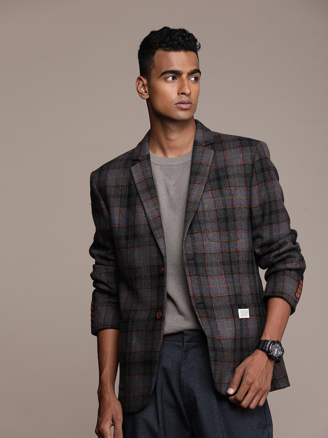 Mr Bowerbird Checked Tailored Fit Casual Blazers
