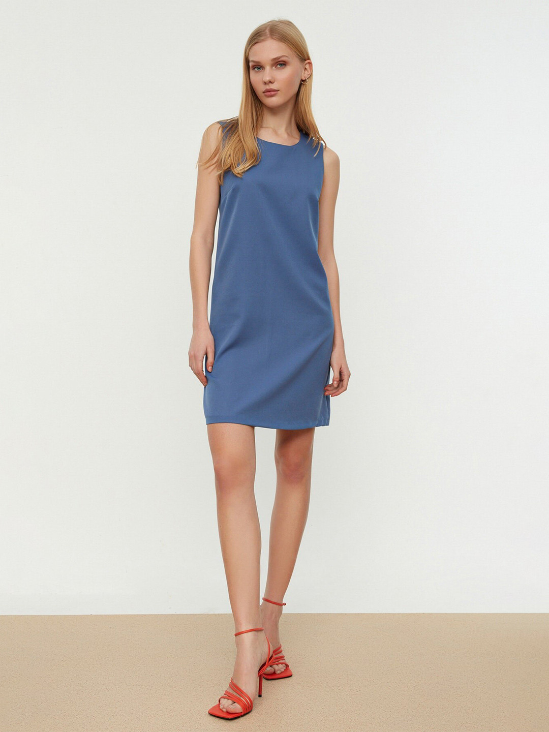 Trendyol Round Neck Mini A-Line Dress