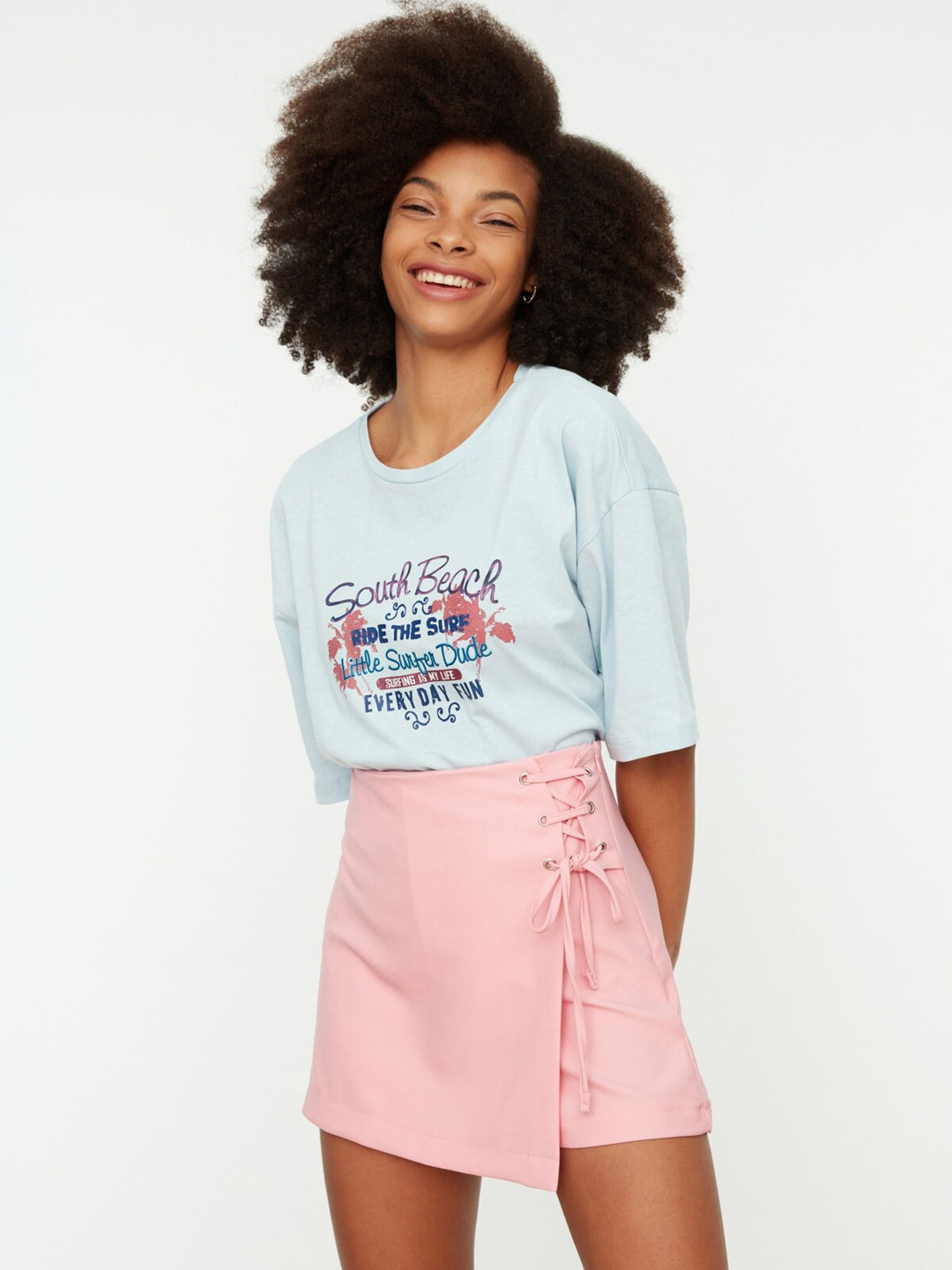 Trendyol Overlap Panel Mini Skort Skirt