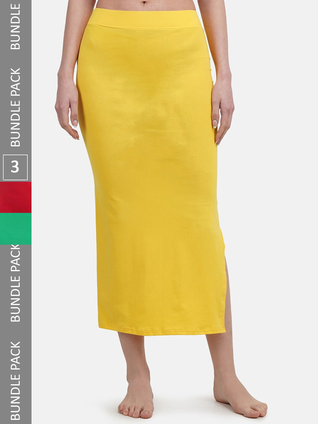 Hill Islands Pack of 3 Cotton Saree Shapewear