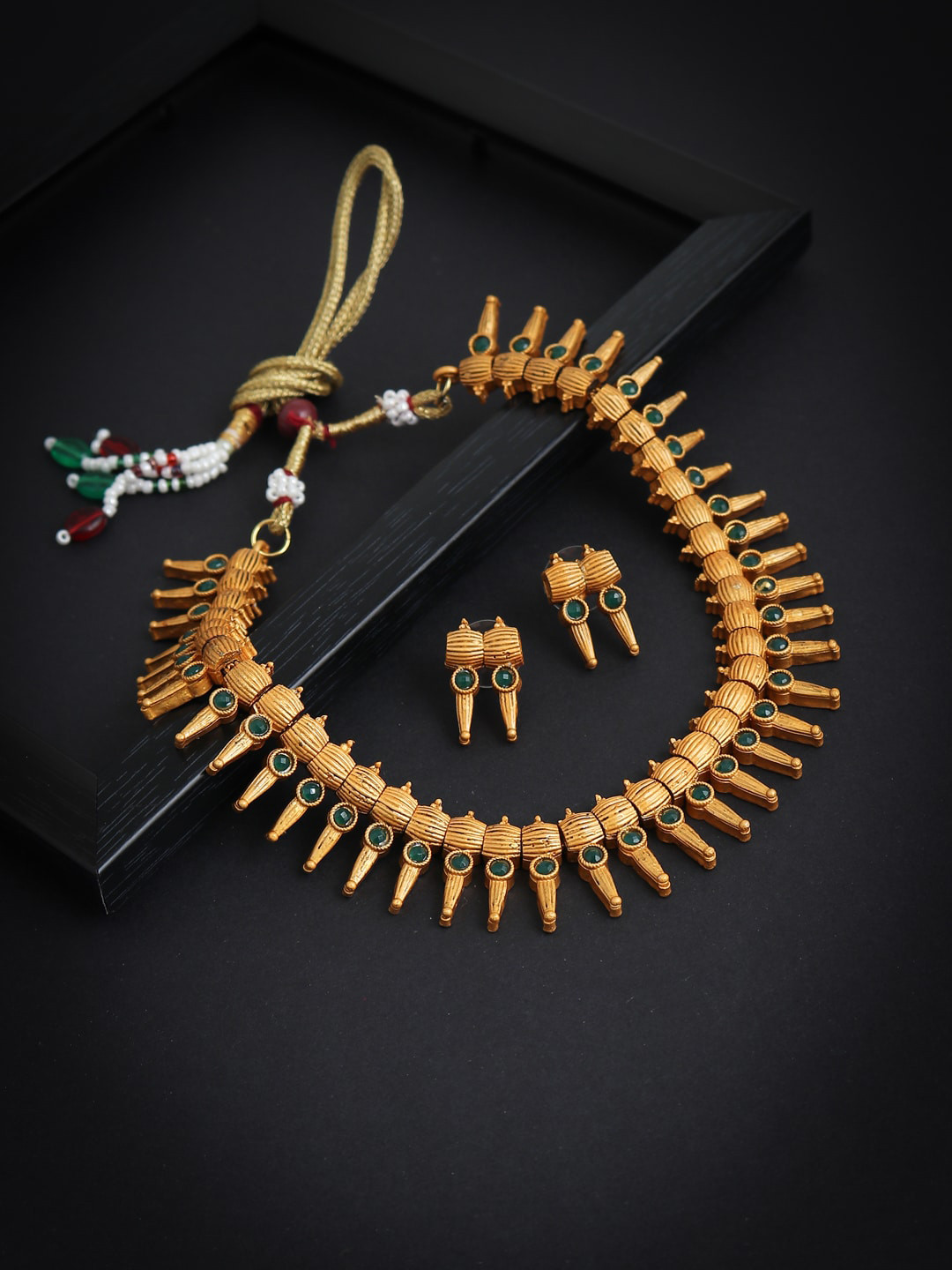 Sukkhi Gold-Plated Temple Necklace Set
