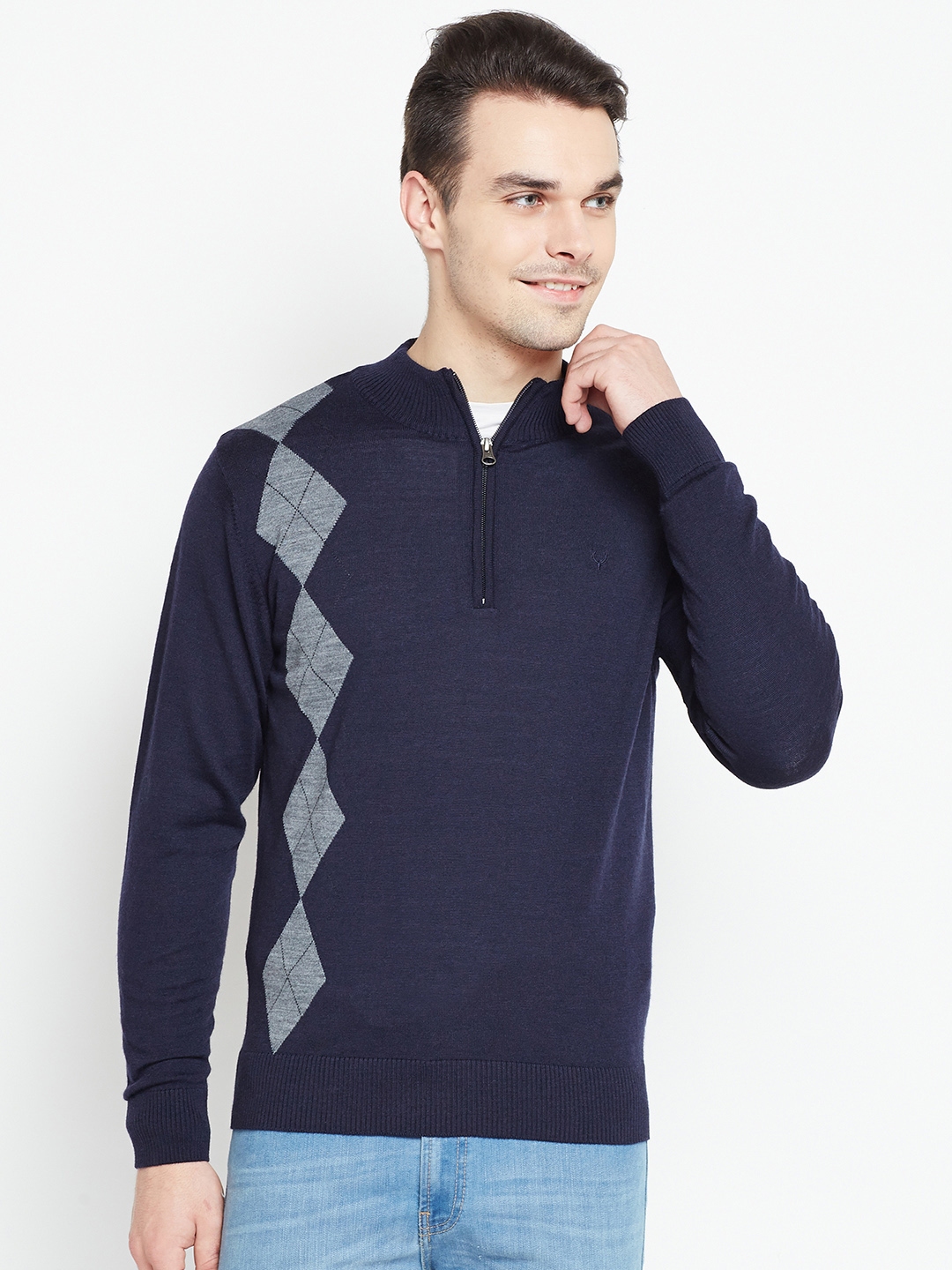 Allen Solly Self-Design Sweater