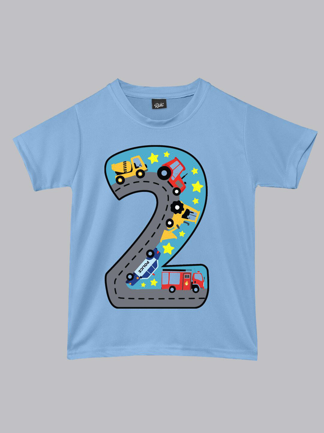 RISH Boys Graphic Printed Round Neck Loose Fit T-shirt