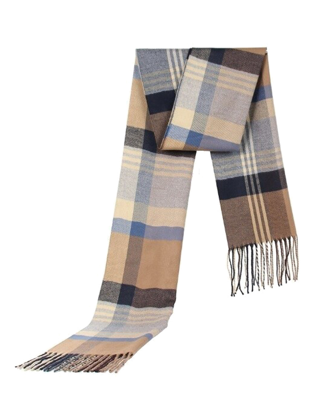 Alexvyan Checked Woolen Cashmere Winter Muffler