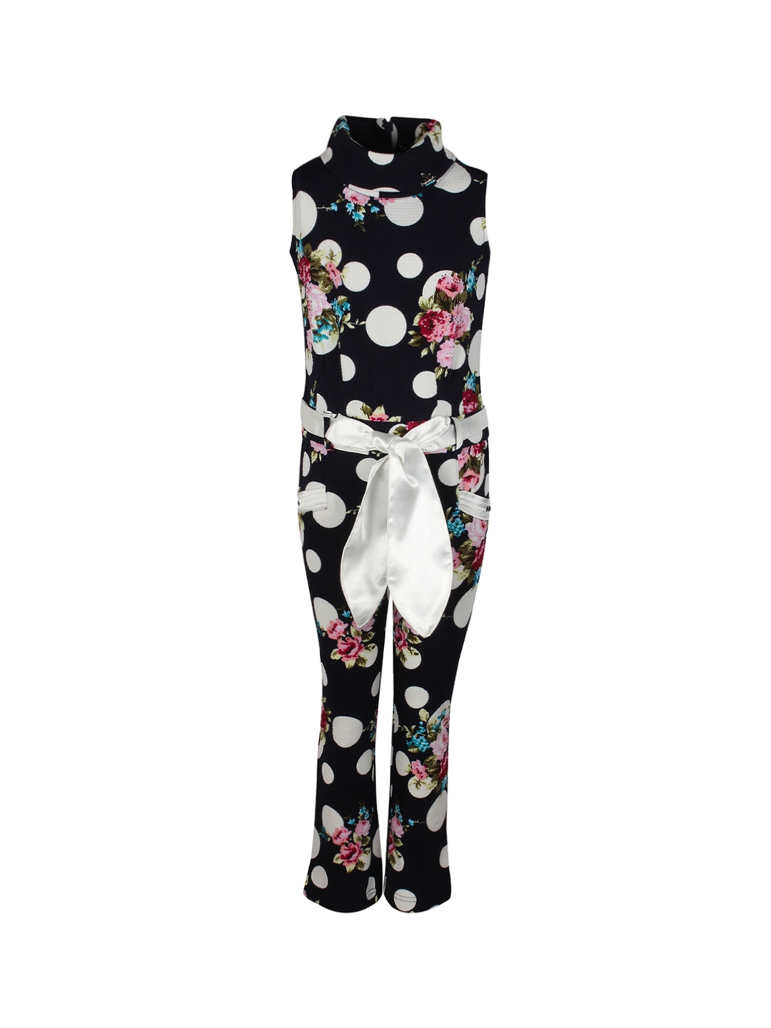 black printed jumpsuit