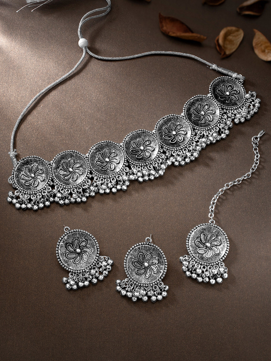 Peora Silver-Plated Alloy Jewellery Set
