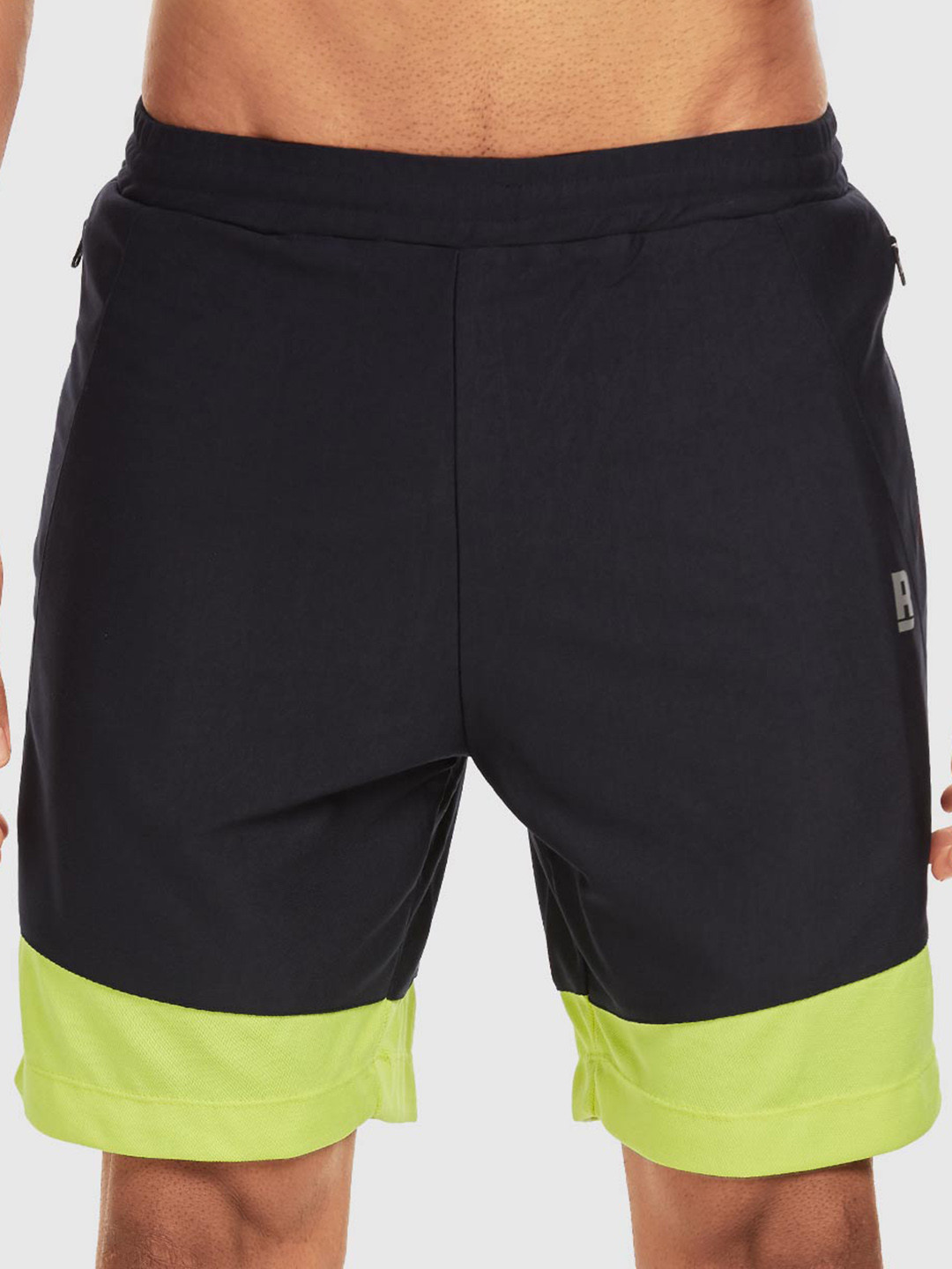 Baller Athletik Men Colourblocked Mid-Rise Rapid-Dry Shorts