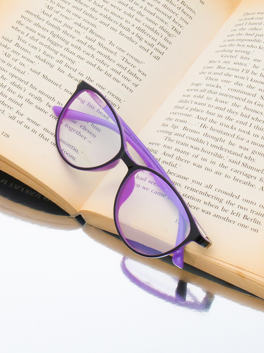 Ted Smith Women Full Rim Cateye Frame BRUISE_C17