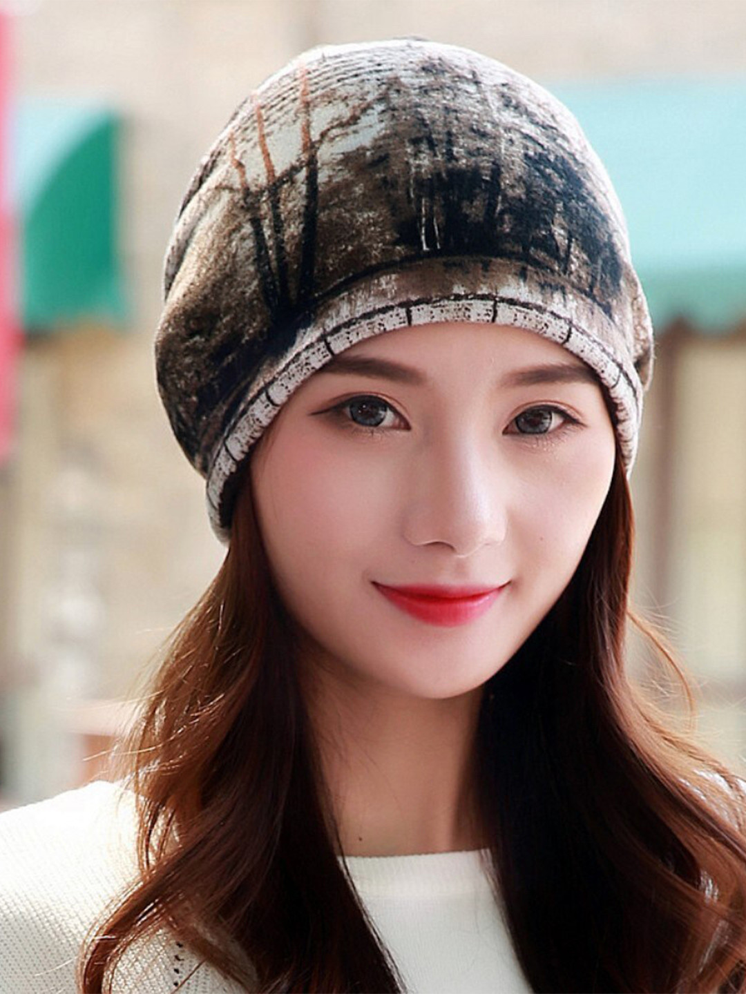 Alexvyan Women Printed Bandana Warm Winter Spring Skull Beanie