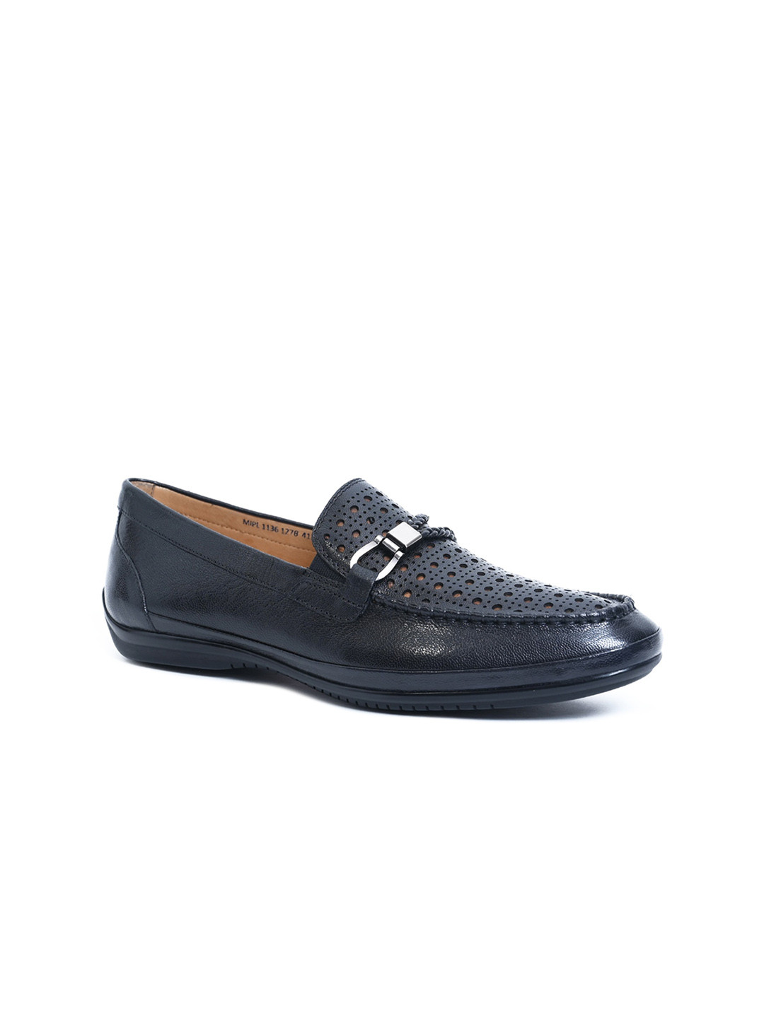 Egle Men Textured Leather Loafers