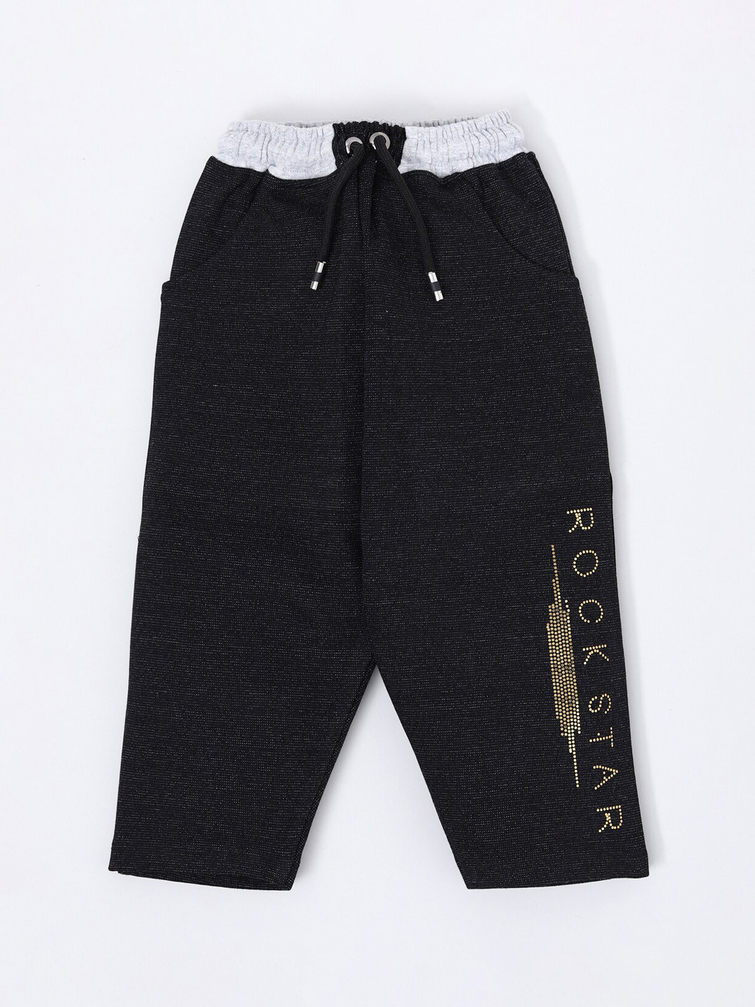 Nottie Planet Boys Typography Printed Mid Rise Regular Fit Cotton Track Pants