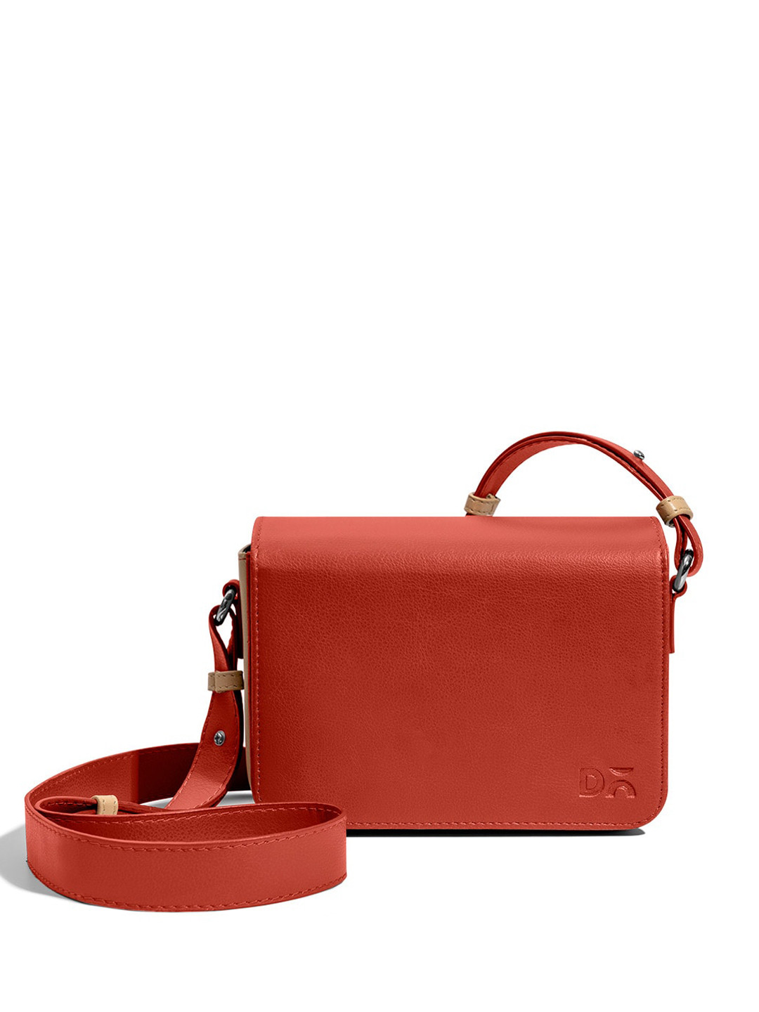 DailyObjects Terracotta Red Sol Box Shoulder Sling Crossbody Bag