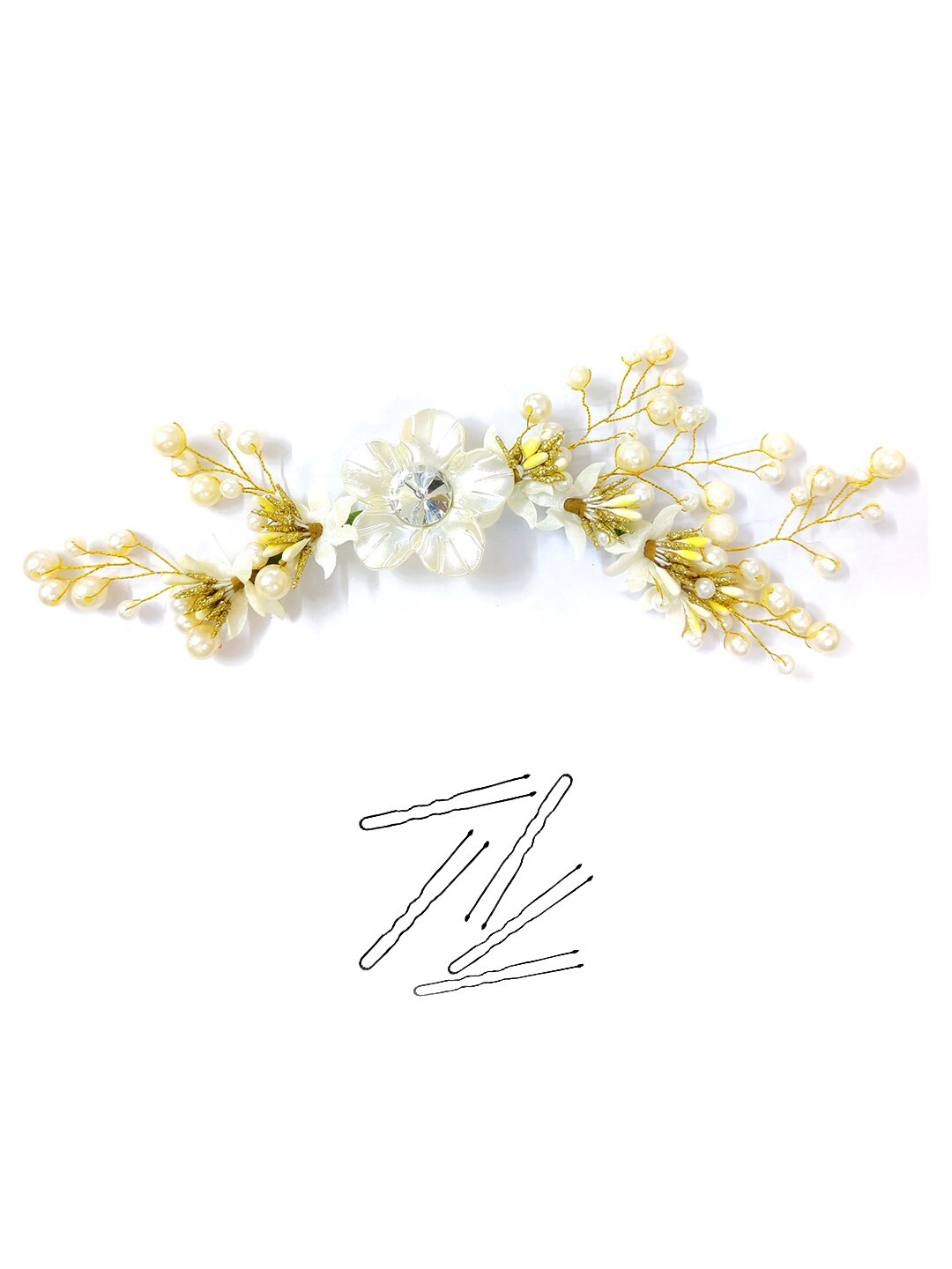 Hair Flare Women Floral Tiara & Hair Pin