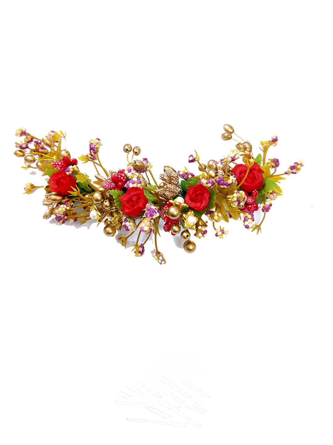 Hair Flare Artificial Flowers Hair Pins Hair Accessory Set