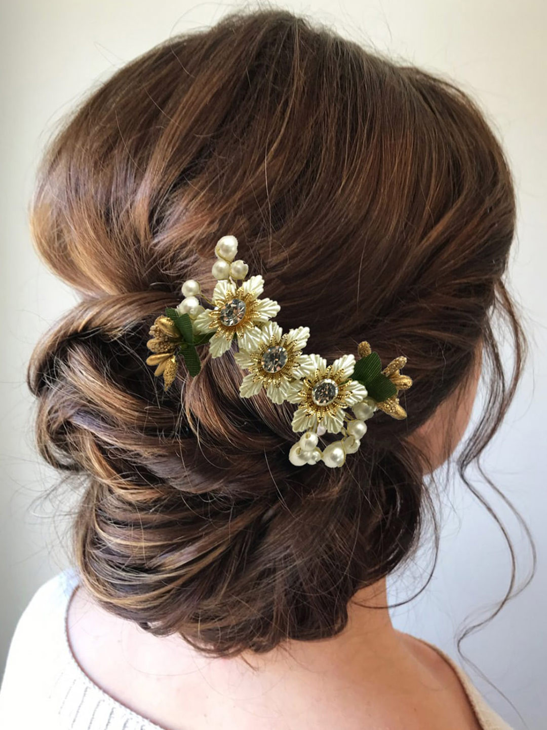 Hair Flare Women Set of 2 Embellished Comb Pin