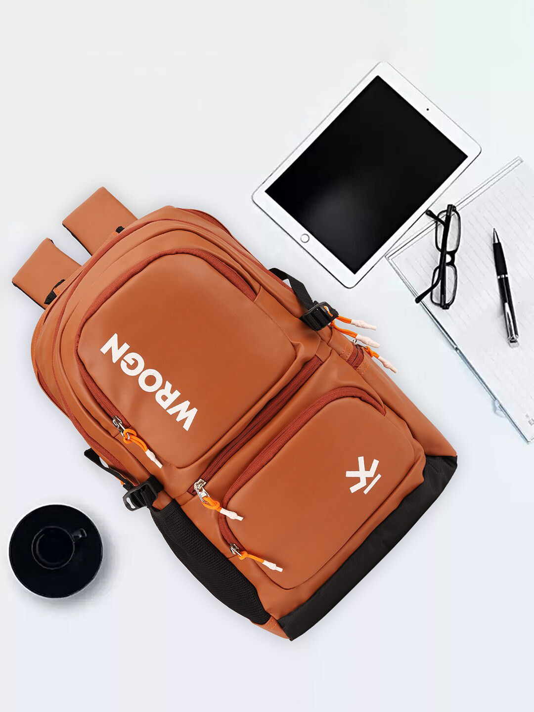 WROGN Printed Water Resistance Backpack With Rain Cover 35 L