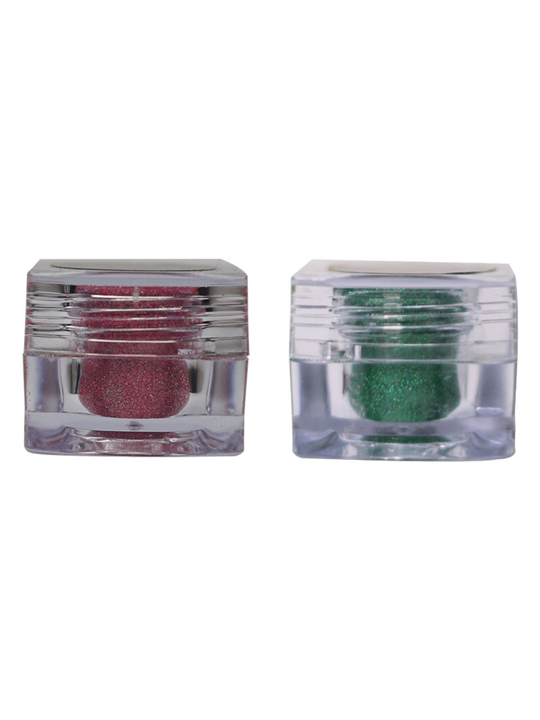 Veoni BELLE Set Of 2 Glitter Eye Shadows 5gm Each - Peach11 & Green 20