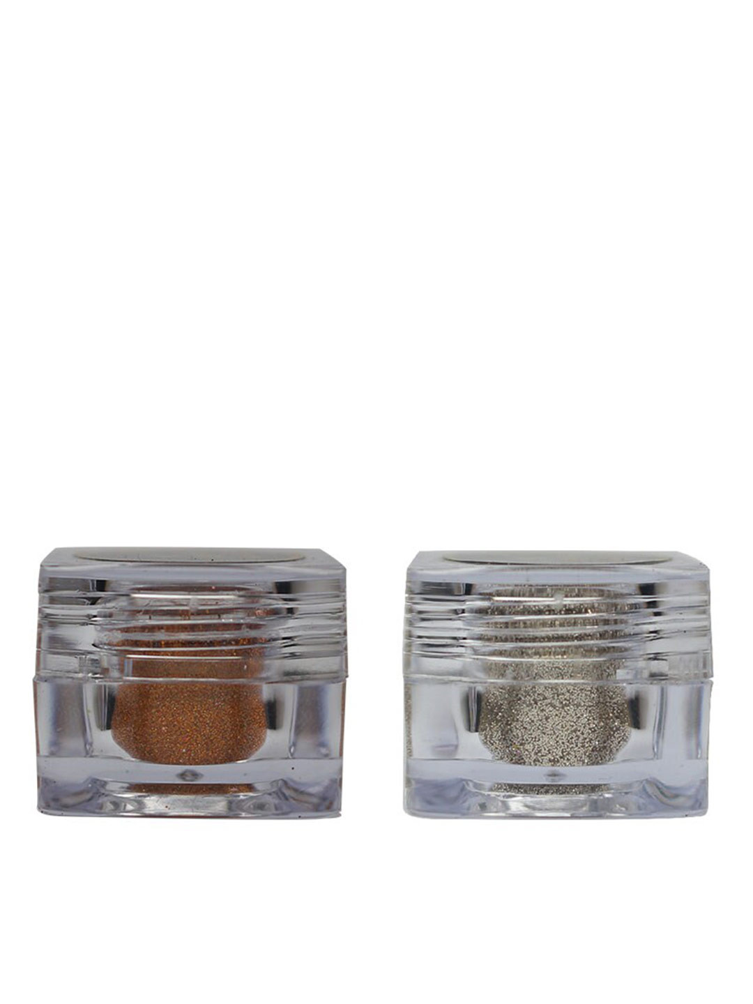 Veoni BELLE Set Of 2 Loose Glitter Eyeshadows-5g Each-Orange 06 -Champagne Gold 08