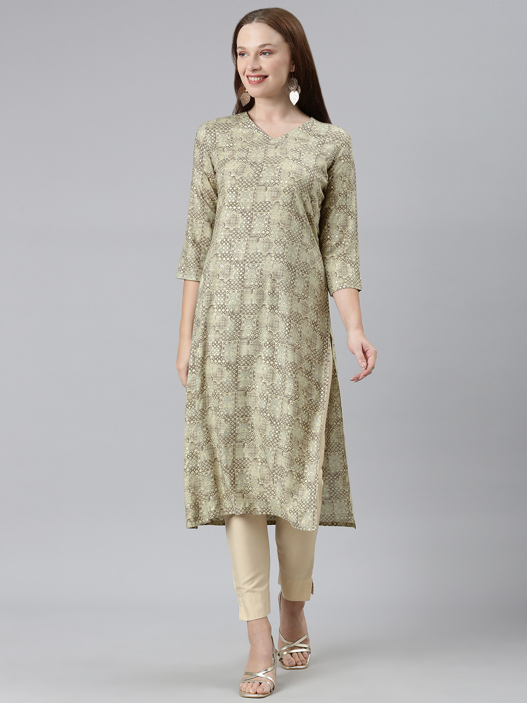 KALINI Round Neck Kurta