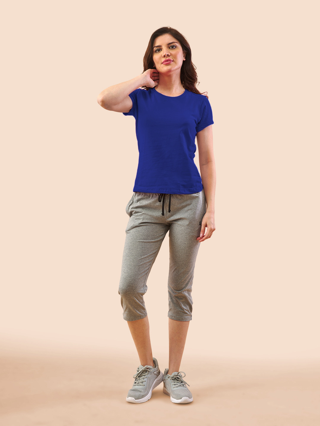 LYRA Round Neck Bio Finish Cotton Lounge Tshirt