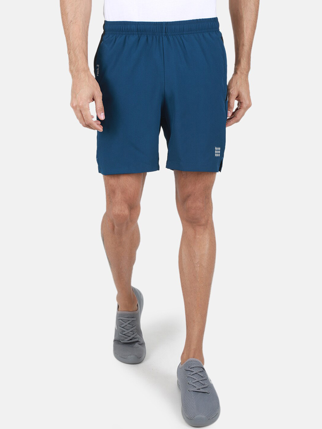 rock.it Men Knee Length Mid Rise Sports Shorts