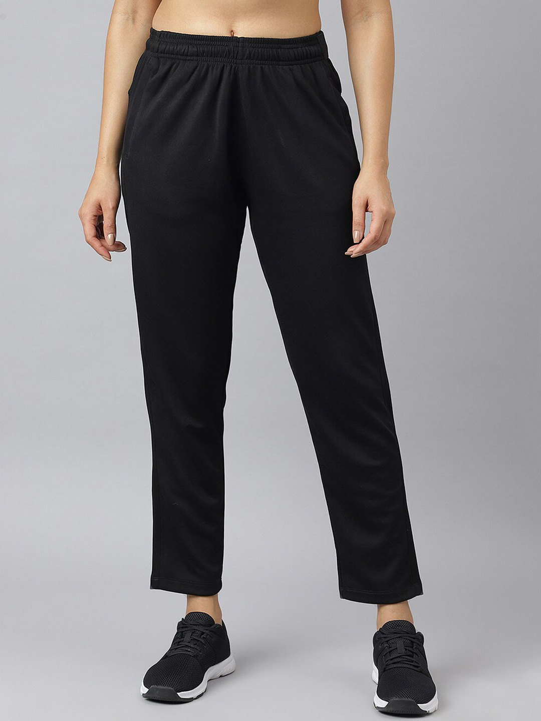 Alcis Women Anti-Static Soft-Touch Slim-Fit Running Track Pants