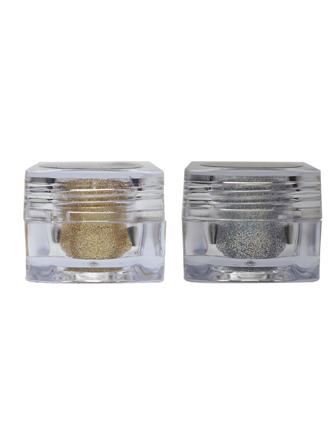 Veoni BELLE Set Of 2 Glitter Eye Shadows 5gm Each - Pure Gold 15 & Diamond Starlit 18