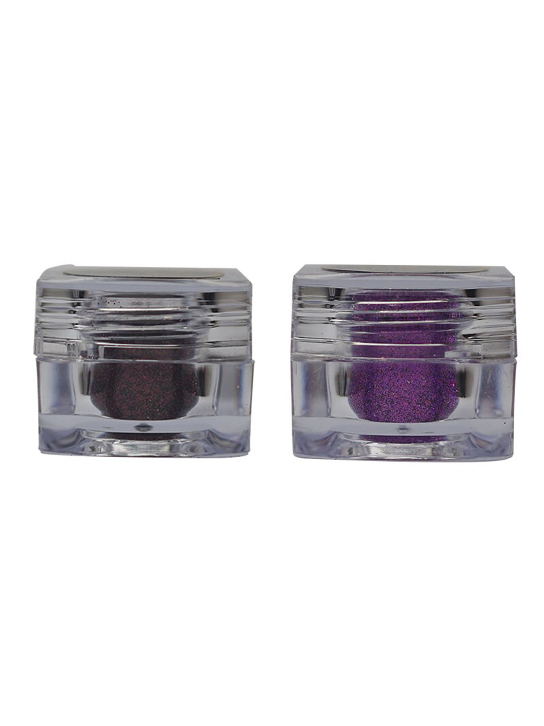 Veoni BELLE Set Of 2 Glitter Eye Shadows 5gm Each - Wine07 & Violet Purple10